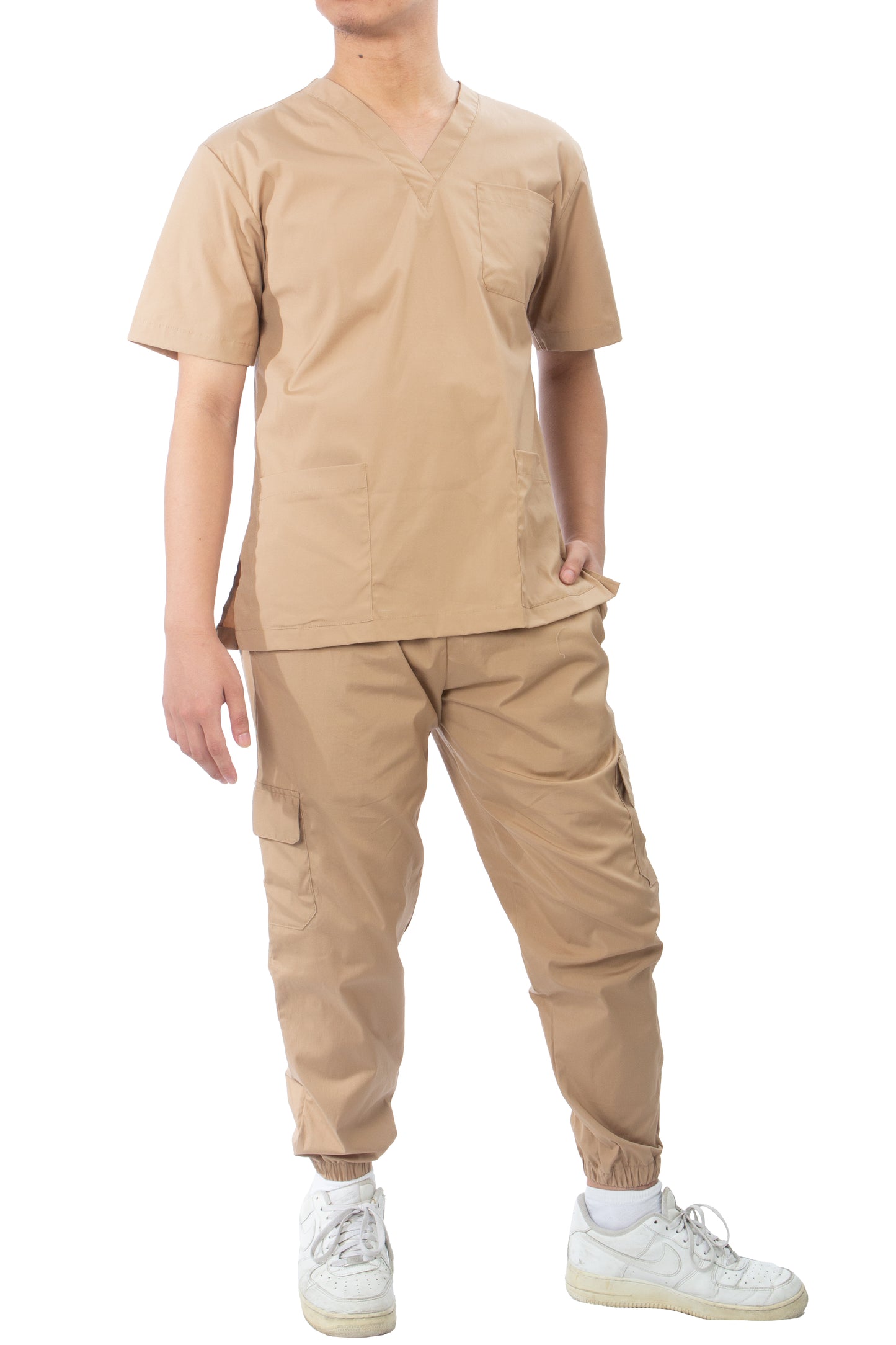 Scrub Suit Set - Light Khaki (Unisex)