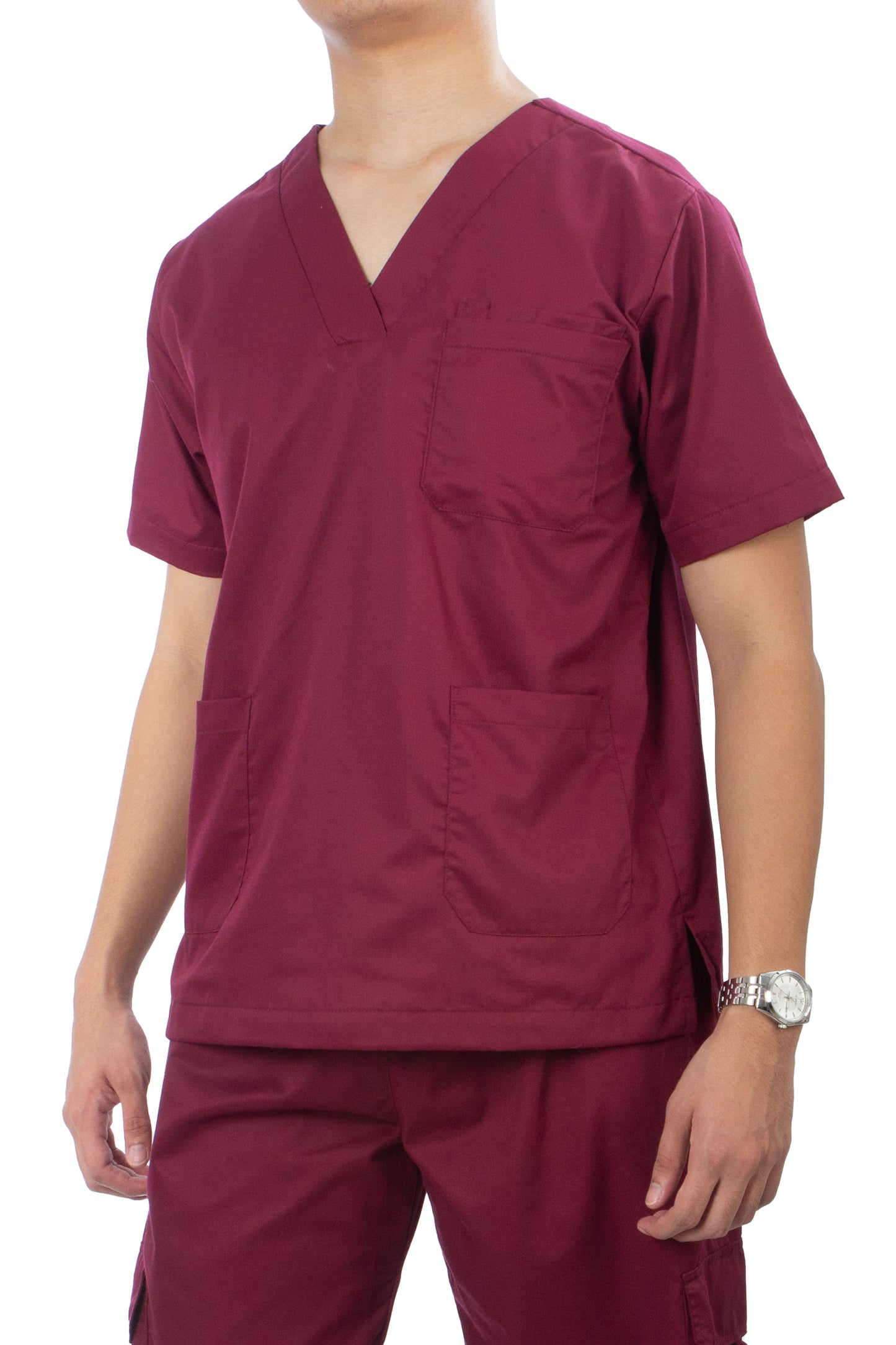 Scrub Suit Set - Maroon (Unisex)