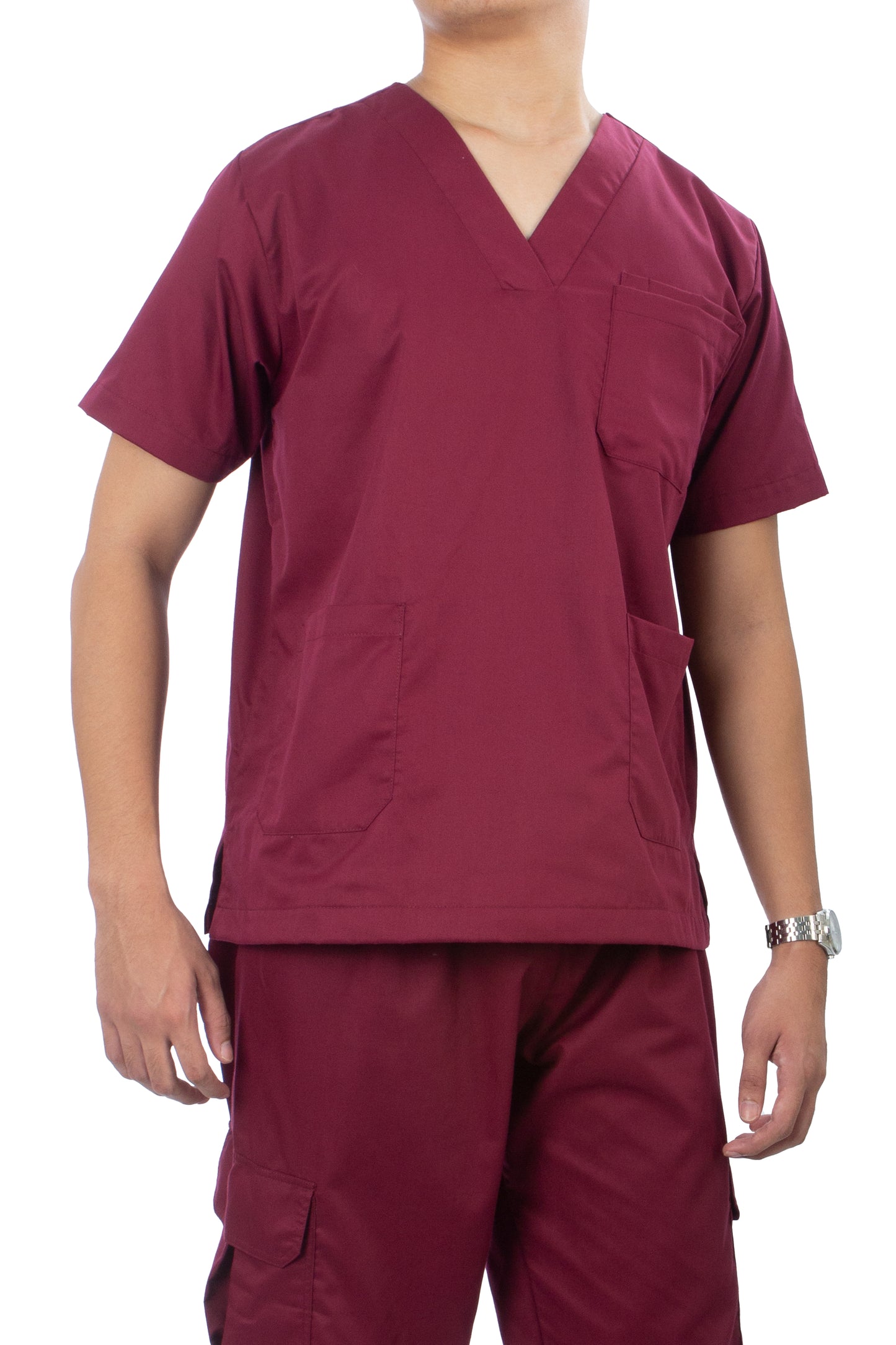 Scrub Suit Set - Maroon (Unisex)