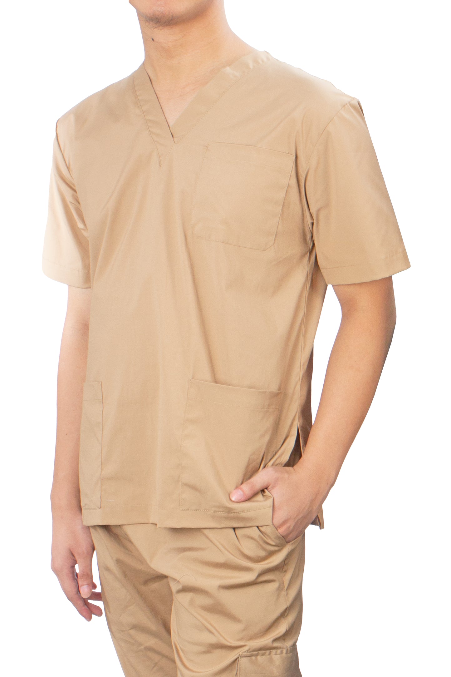 Scrub Suit Set - Light Khaki (Unisex)