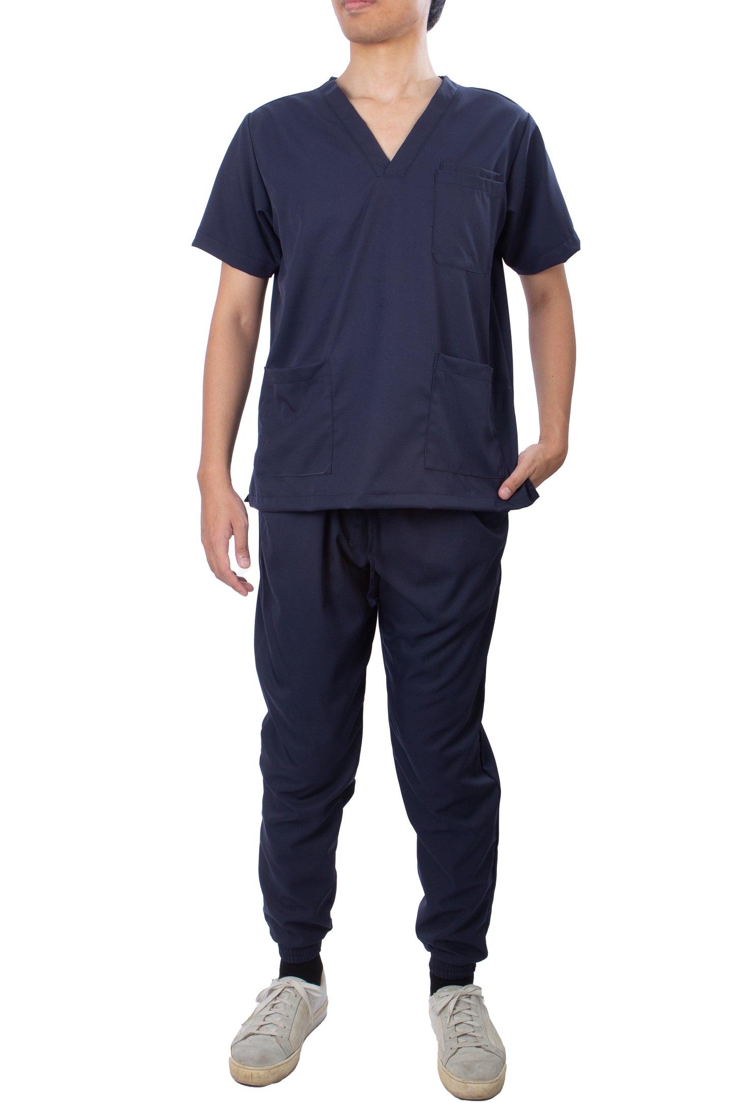 Scrub Suit Set - Navy Blue (Unisex)