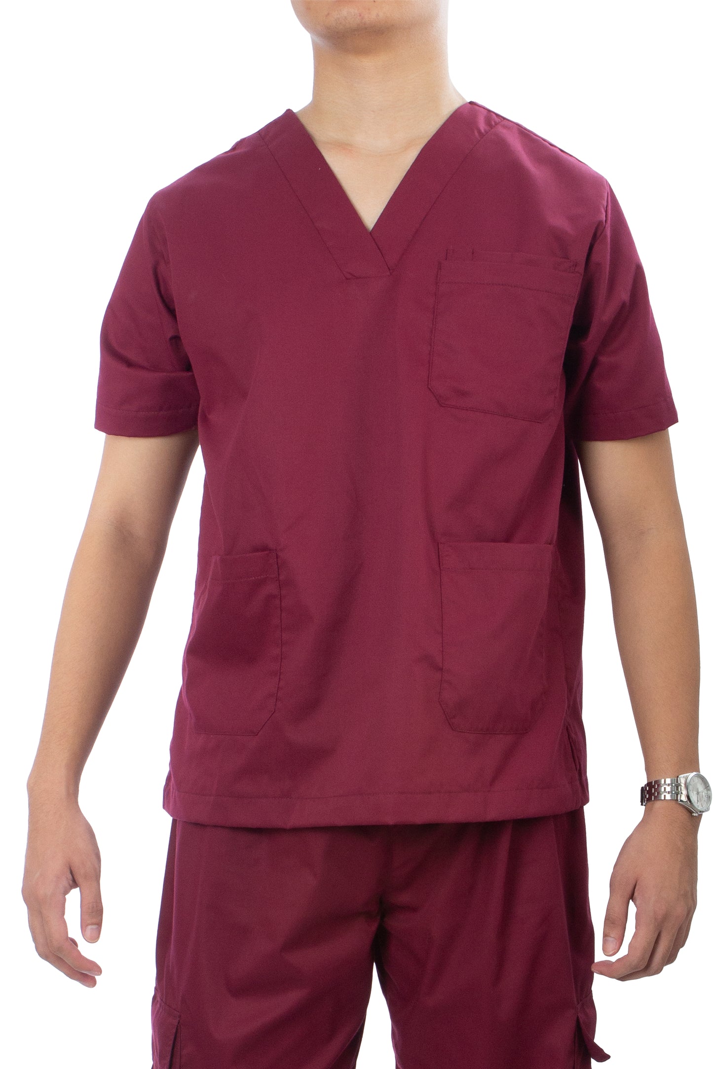 Scrub Suit Set - Maroon (Unisex)