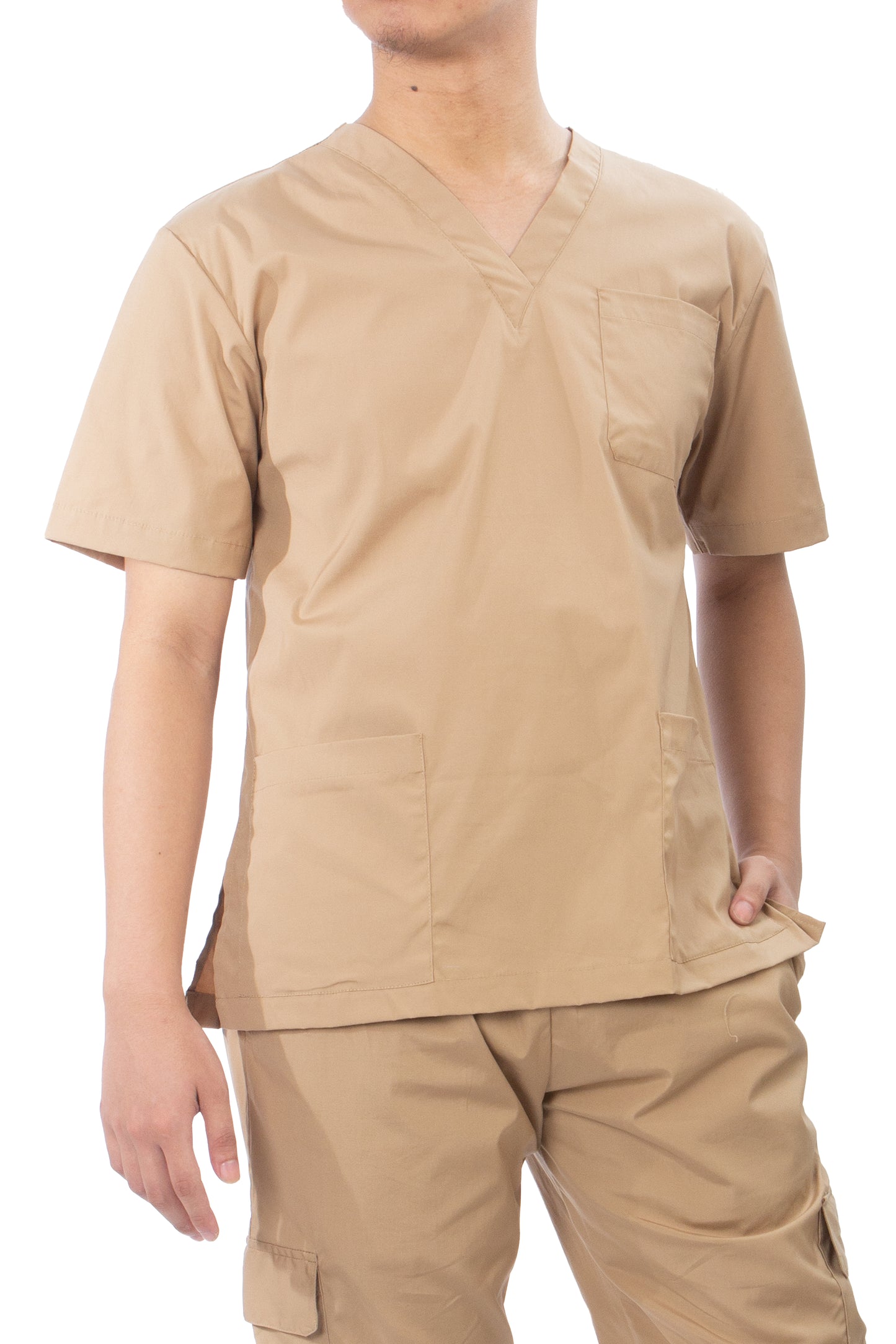 Scrub Suit Set - Light Khaki (Unisex)