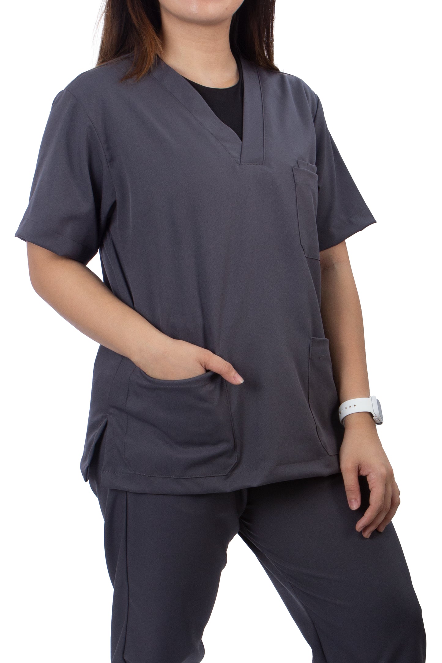 Scrub Suit Set - Dark Grey (Unisex)