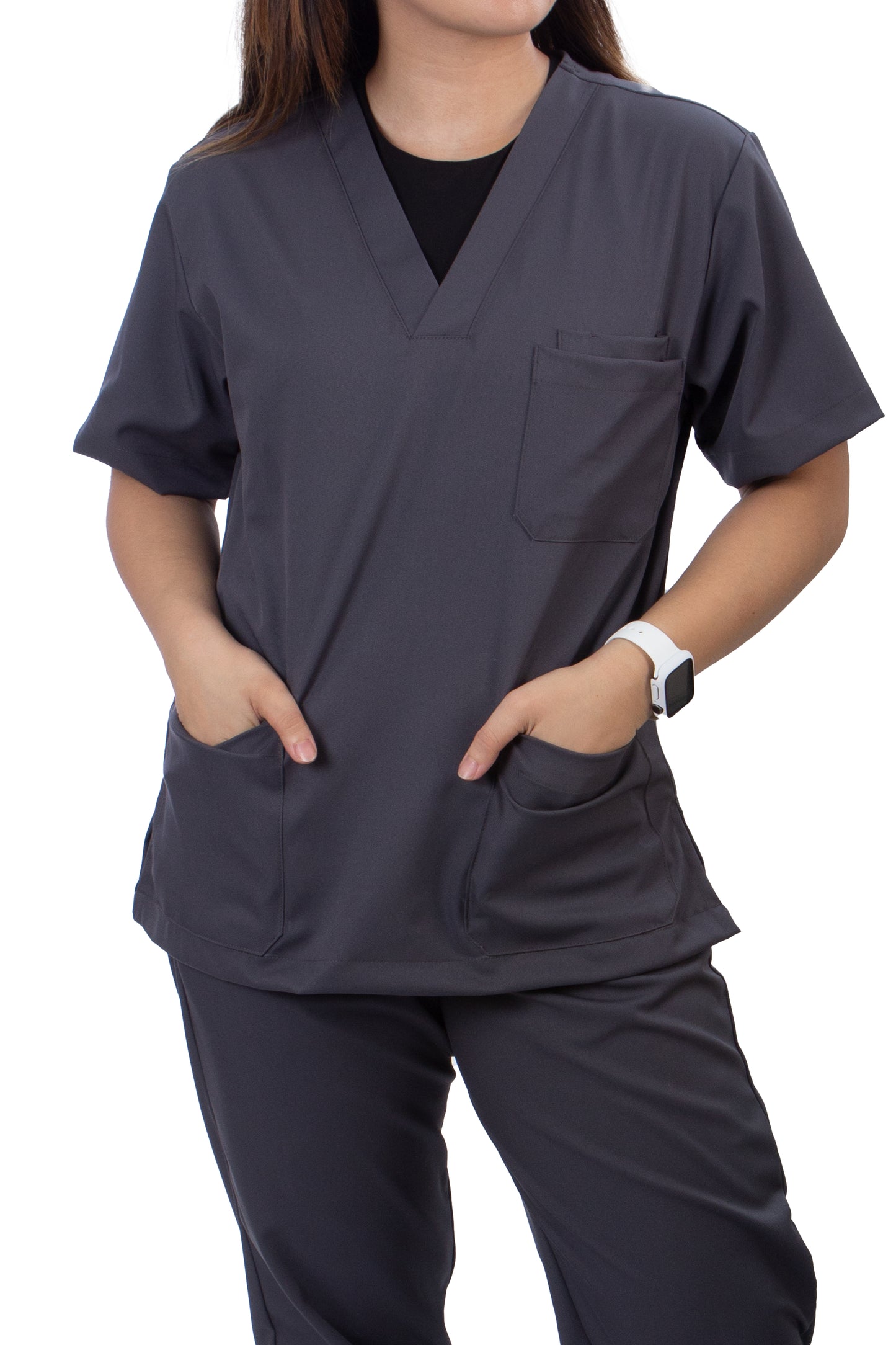 Scrub Suit Set - Dark Grey (Unisex)