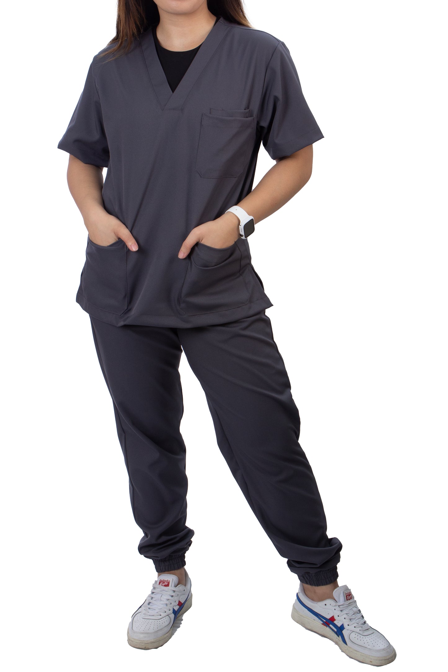 Scrub Suit Set - Dark Grey (Unisex)