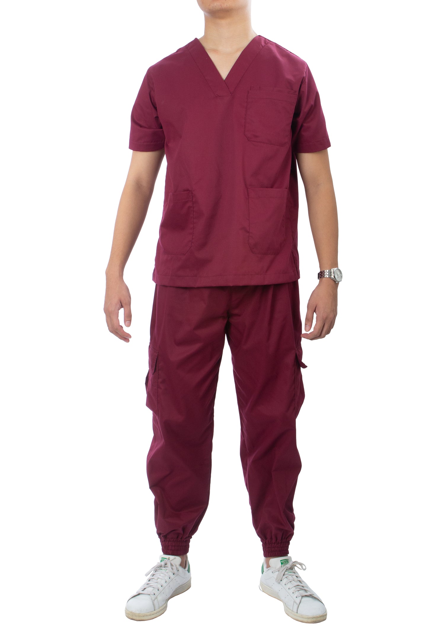 Scrub Suit Set - Maroon (Unisex)