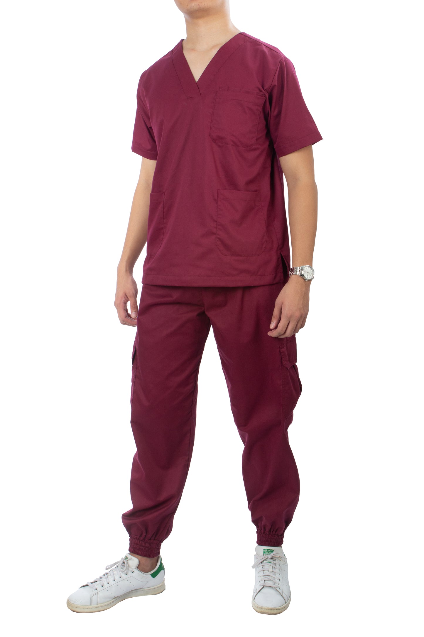 Scrub Suit Set - Maroon (Unisex)